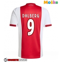 Moške Nogometnih dresov Ajax Kasper Dolberg #9 Domači 2025-26 Kratki rokavi